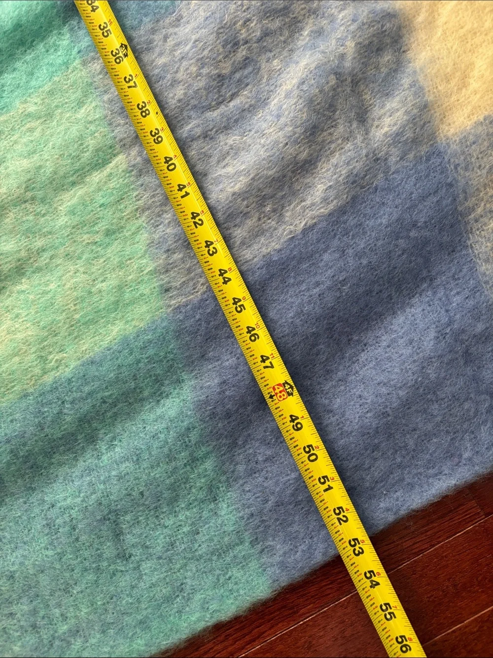 NWT 71” x 52” Avoca 70% mohair 30 % Wool Throw Blanket made in Ireland